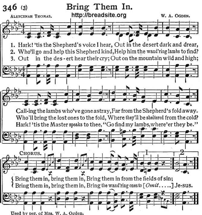 Classic Hymns With Missions References